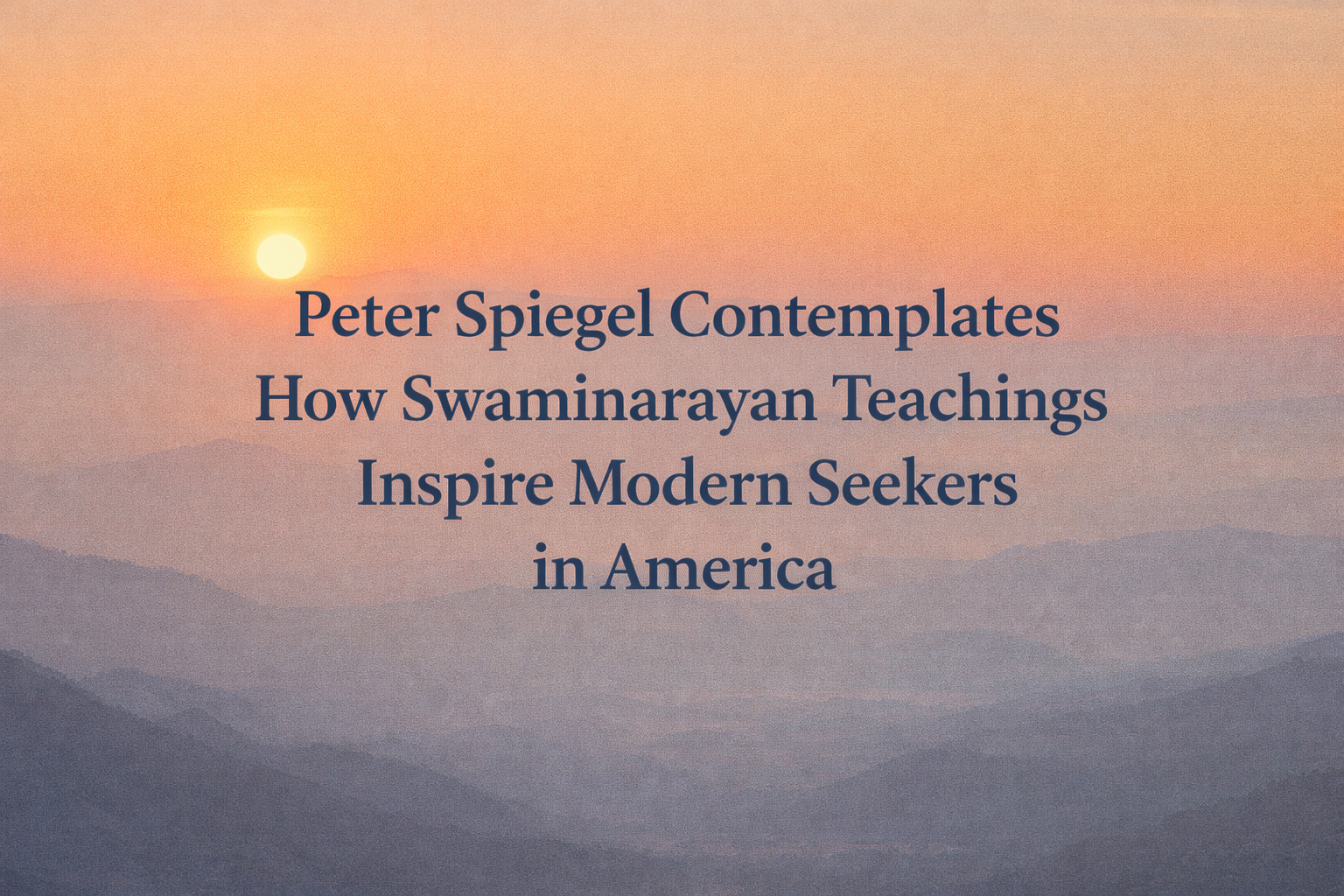 Peter Spiegel Swami